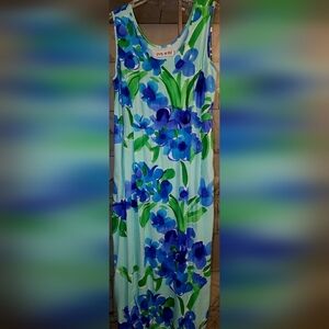 Jams World Vintage"Violet Bouquet" Maxi Sundress Sz S